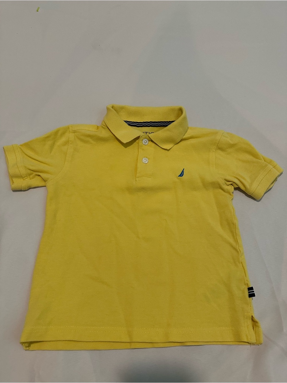 Nautica Boys Yellow Polo with Sail Logo
